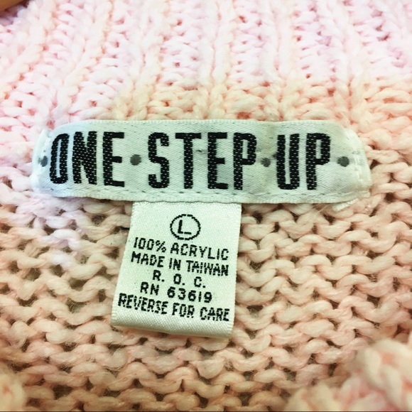 Vintage Oversized Geometric Knit Sweater - Picture 3 of 4